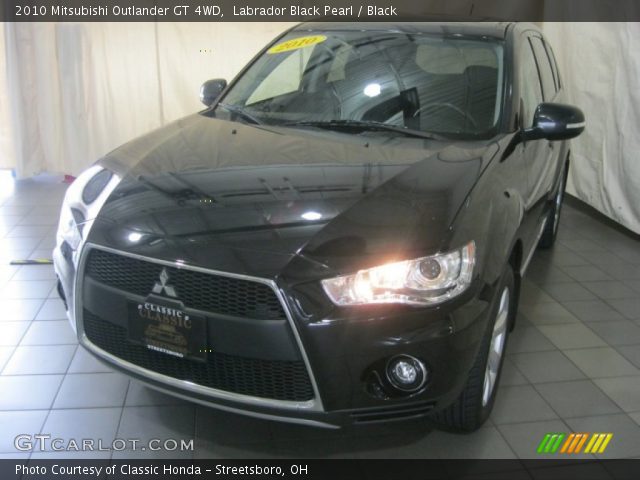 2010 Mitsubishi Outlander GT 4WD in Labrador Black Pearl