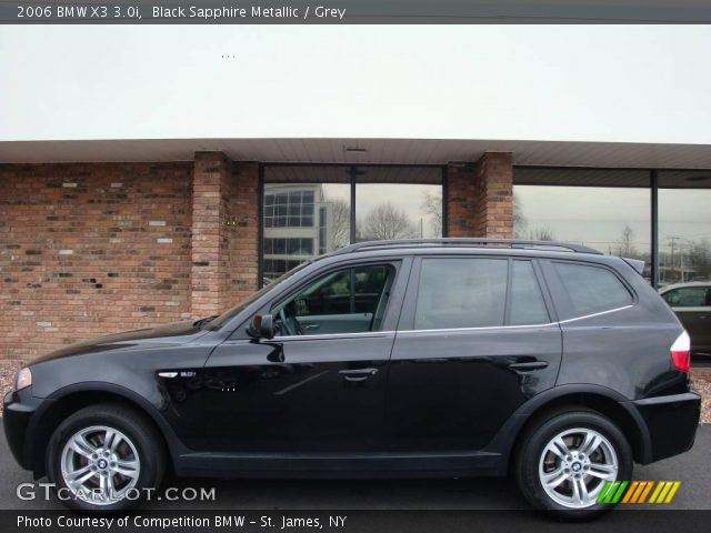 2006 BMW X3 3.0i in Black Sapphire Metallic