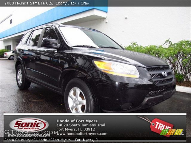 2008 Hyundai Santa Fe GLS in Ebony Black