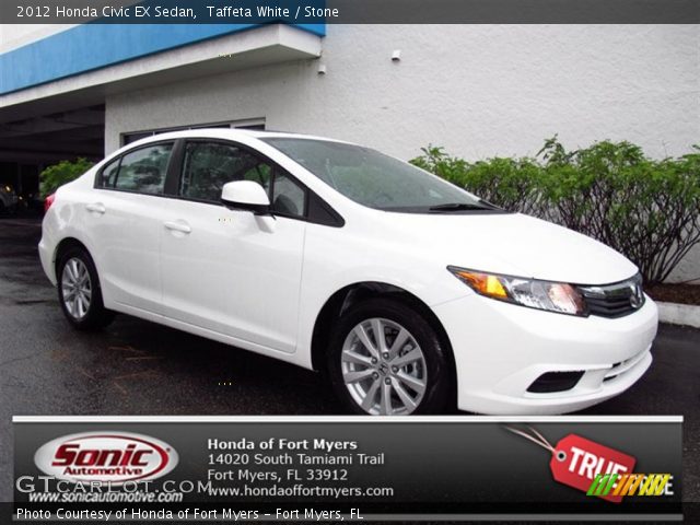 2012 Honda Civic EX Sedan in Taffeta White