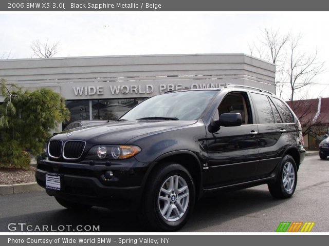 2006 BMW X5 3.0i in Black Sapphire Metallic