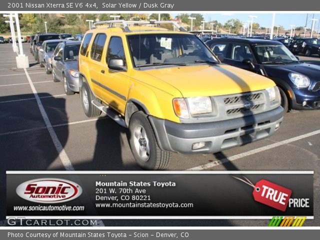 2001 Nissan Xterra SE V6 4x4 in Solar Yellow