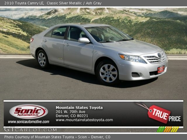 2010 Toyota Camry LE in Classic Silver Metallic
