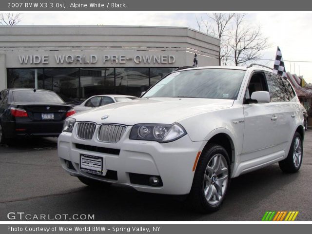 2007 BMW X3 3.0si in Alpine White