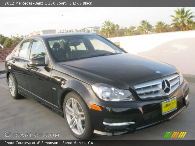 2012 Mercedes-Benz C 250 Sport in Black