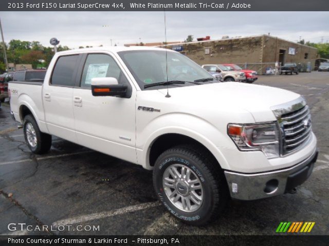 2013 Ford F150 Lariat SuperCrew 4x4 in White Platinum Metallic Tri-Coat