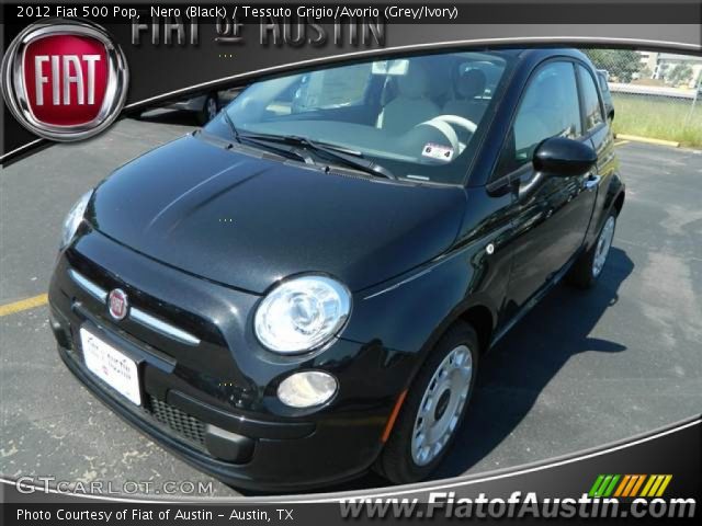 2012 Fiat 500 Pop in Nero (Black)