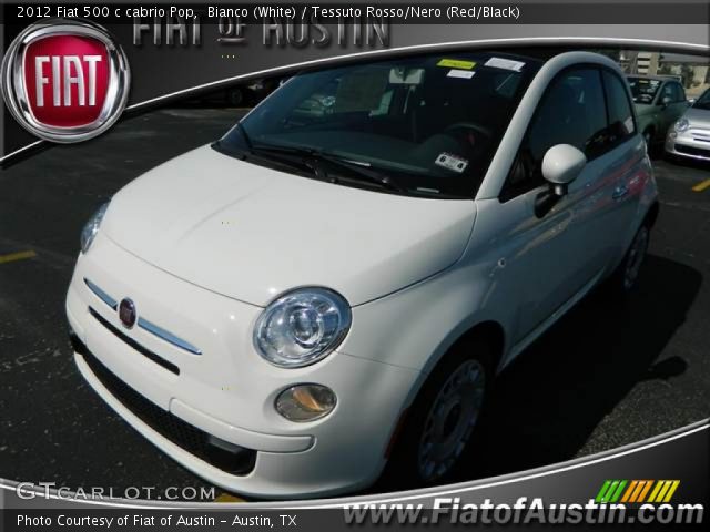 2012 Fiat 500 c cabrio Pop in Bianco (White)