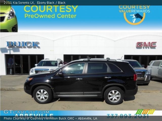 2011 Kia Sorento LX in Ebony Black