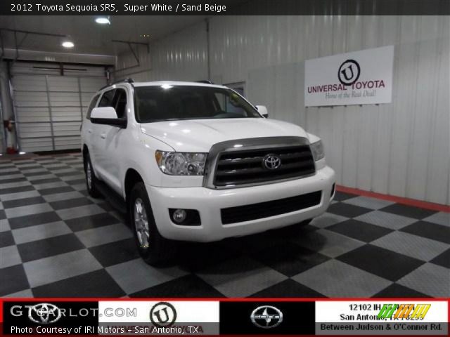 2012 Toyota Sequoia SR5 in Super White