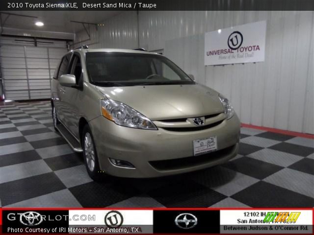 2010 Toyota Sienna XLE in Desert Sand Mica