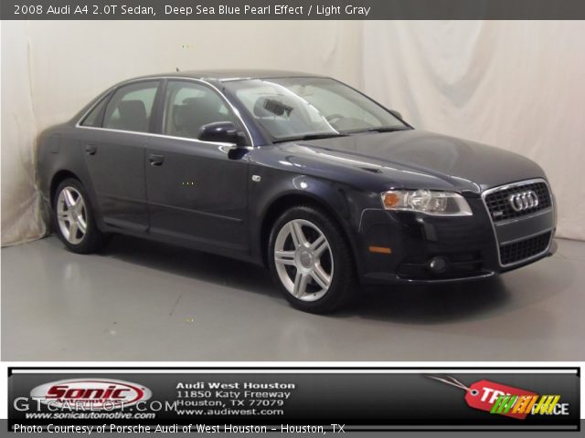 2008 Audi A4 2.0T Sedan in Deep Sea Blue Pearl Effect