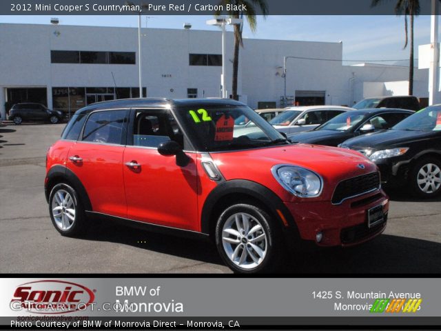 2012 Mini Cooper S Countryman in Pure Red