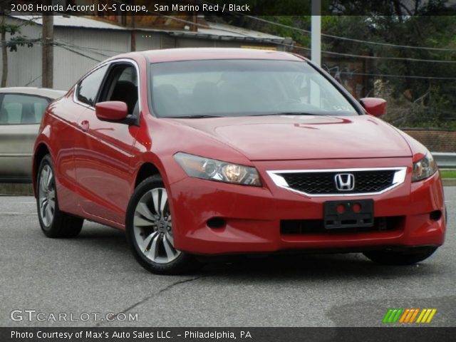 2008 Honda Accord LX-S Coupe in San Marino Red