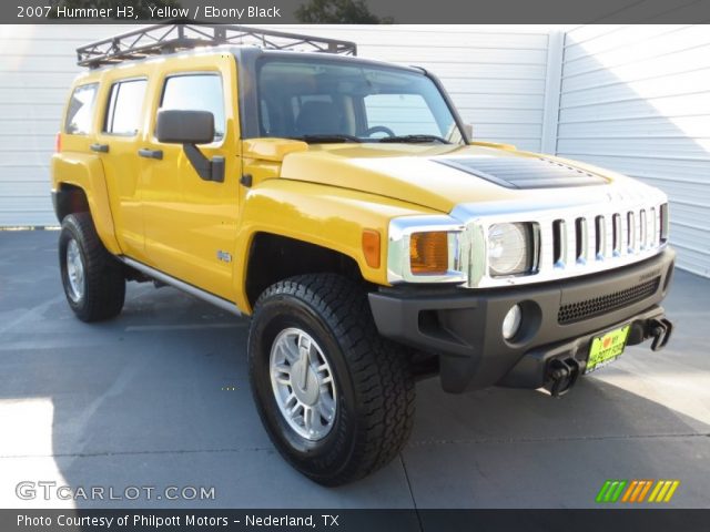 2007 Hummer H3  in Yellow