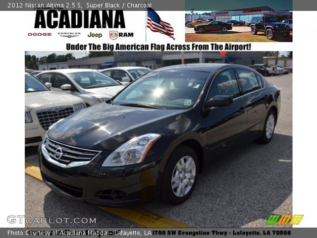 2012 Nissan Altima 2.5 S in Super Black