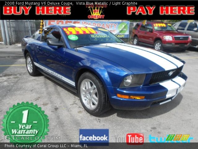 2008 Ford Mustang V6 Deluxe Coupe in Vista Blue Metallic