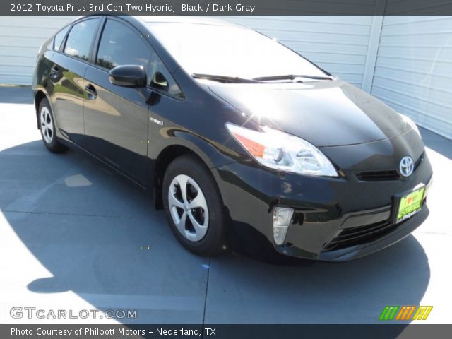 2012 Toyota Prius 3rd Gen Two Hybrid in Black