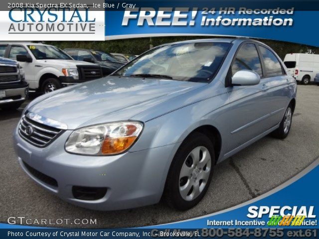 2008 Kia Spectra EX Sedan in Ice Blue