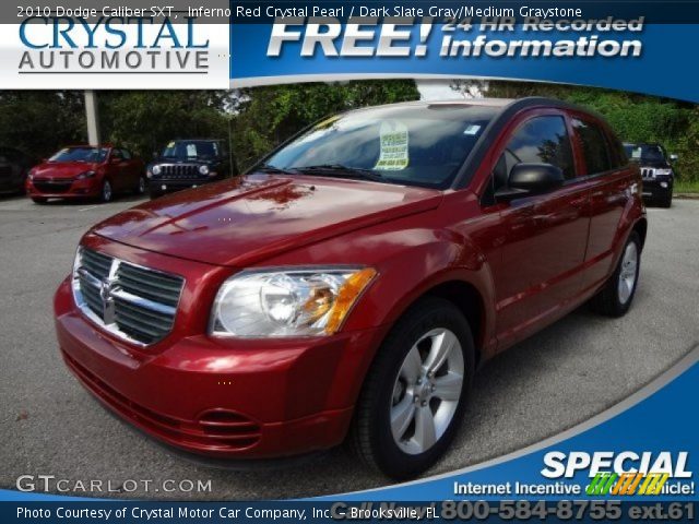 Inferno Red Crystal Pearl 2010 Dodge Caliber Sxt Dark