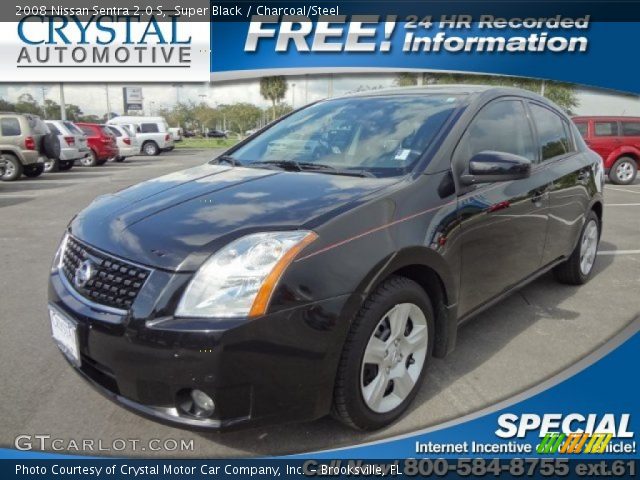 2008 Nissan Sentra 2.0 S in Super Black