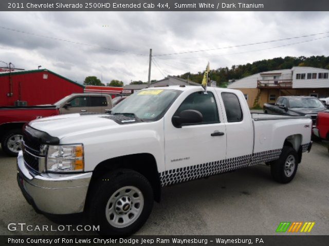 2011 Chevrolet Silverado 2500HD Extended Cab 4x4 in Summit White