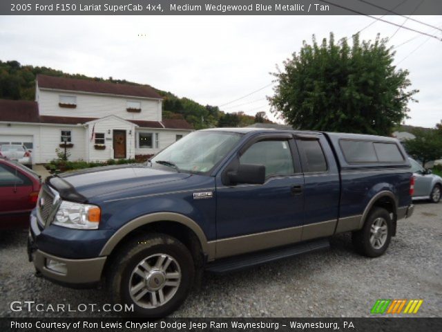 2005 Ford F150 Lariat SuperCab 4x4 in Medium Wedgewood Blue Metallic