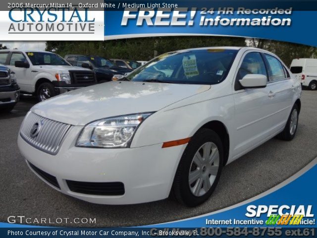 2006 Mercury Milan I4 in Oxford White
