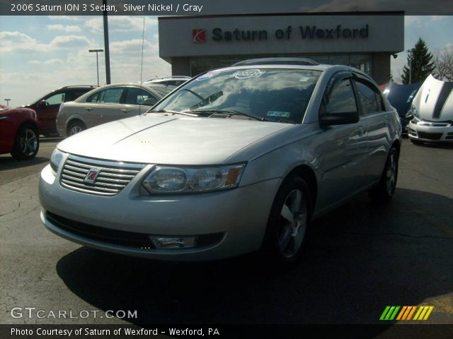 2006 Saturn ION 3 Sedan in Silver Nickel