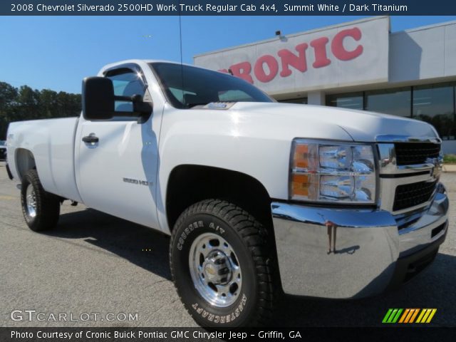2008 Chevrolet Silverado 2500HD Work Truck Regular Cab 4x4 in Summit White