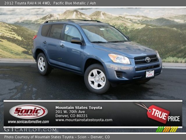 2012 Toyota RAV4 I4 4WD in Pacific Blue Metallic