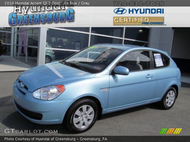 2010 Hyundai Accent GS 3 Door in Ice Blue