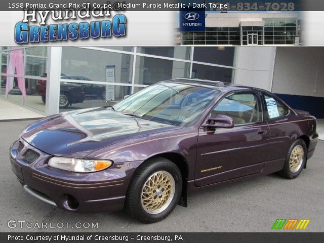 1998 Pontiac Grand Prix GT Coupe in Medium Purple Metallic