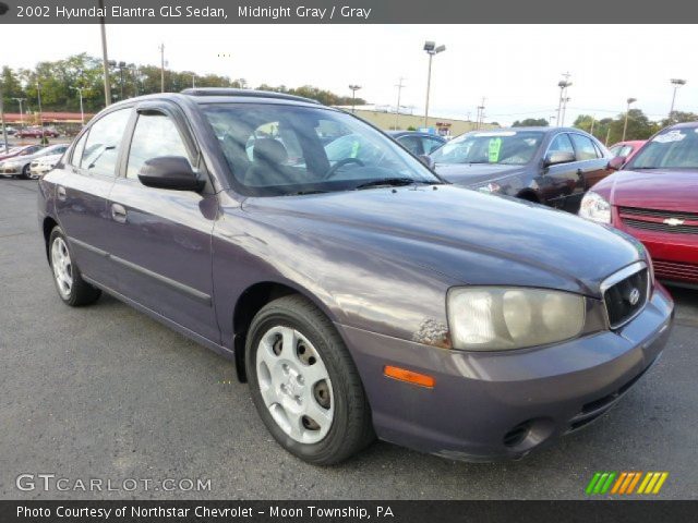 2002 Hyundai Elantra GLS Sedan in Midnight Gray