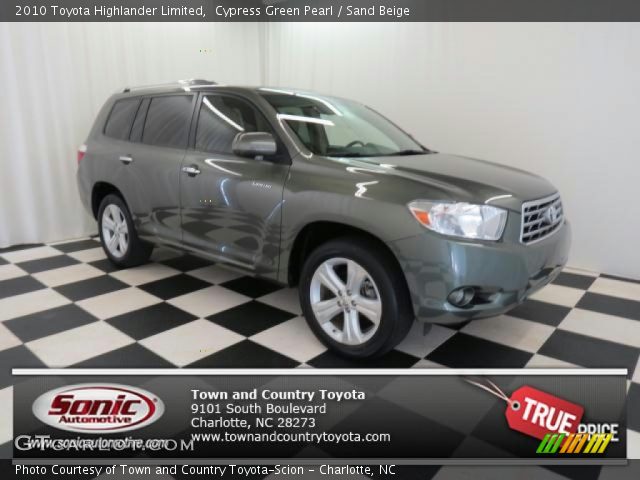 2010 Toyota Highlander Limited in Cypress Green Pearl