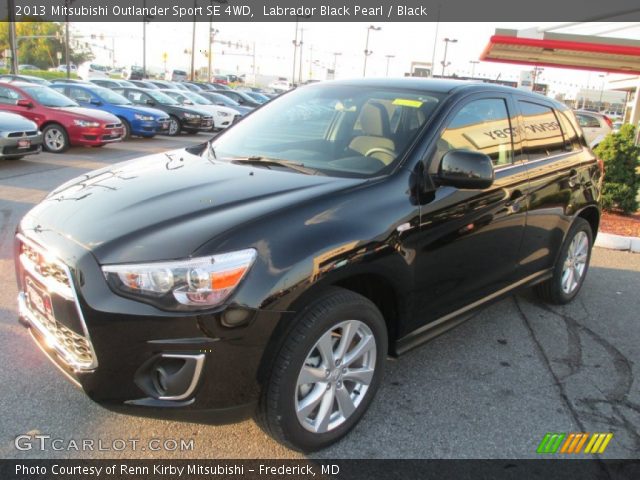 2013 Mitsubishi Outlander Sport SE 4WD in Labrador Black Pearl