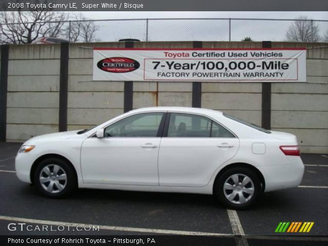 2008 Toyota Camry LE in Super White