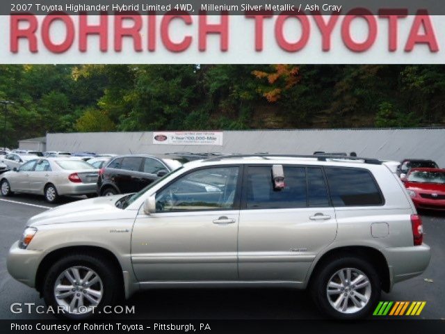 2007 Toyota Highlander Hybrid Limited 4WD in Millenium Silver Metallic