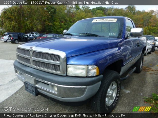 1997 Dodge Ram 1500 SLT Regular Cab 4x4 in Brilliant Blue Metallic
