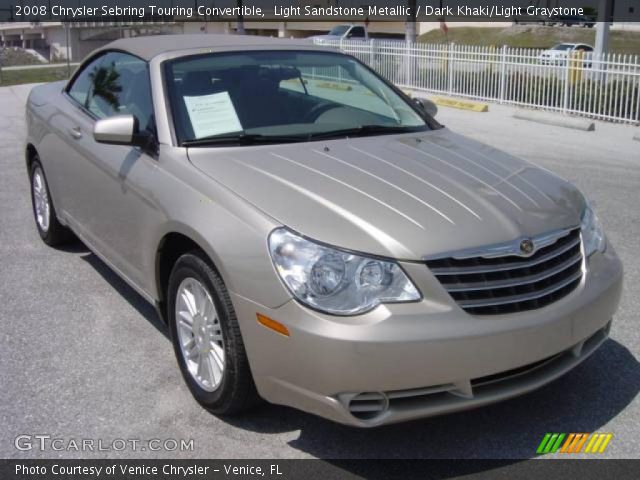 2008 Chrysler Sebring Touring Convertible in Light Sandstone Metallic