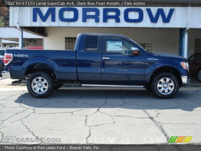 2012 Ford F150 Lariat SuperCab 4x4 in Dark Blue Pearl Metallic