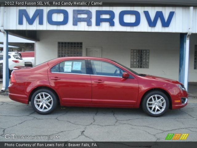 2012 Ford Fusion SEL V6 in Red Candy Metallic