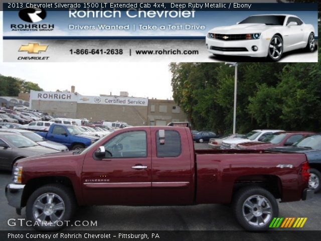 2013 Chevrolet Silverado 1500 LT Extended Cab 4x4 in Deep Ruby Metallic