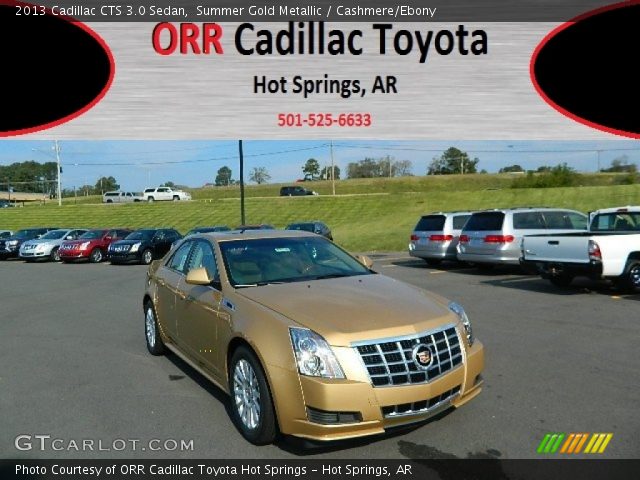 2013 Cadillac CTS 3.0 Sedan in Summer Gold Metallic