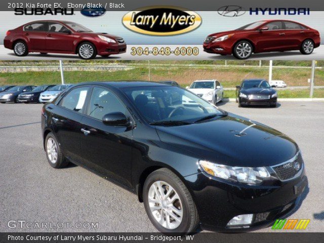 2012 Kia Forte EX in Ebony Black