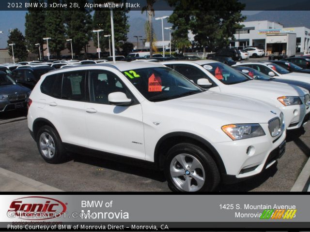 2012 BMW X3 xDrive 28i in Alpine White