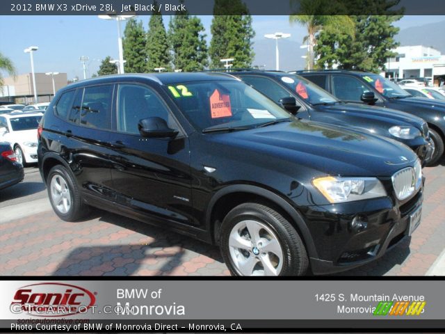 2012 BMW X3 xDrive 28i in Jet Black