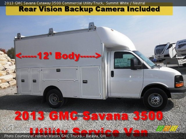 2013 GMC Savana Cutaway 3500 Commercial Utility Truck in Summit White