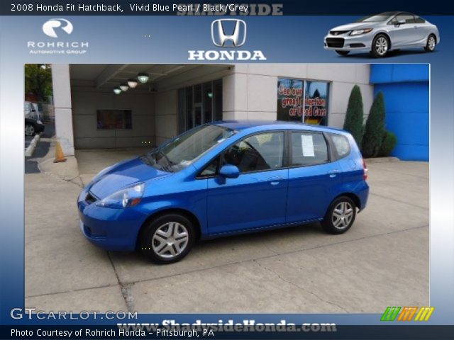 2008 Honda Fit Hatchback in Vivid Blue Pearl