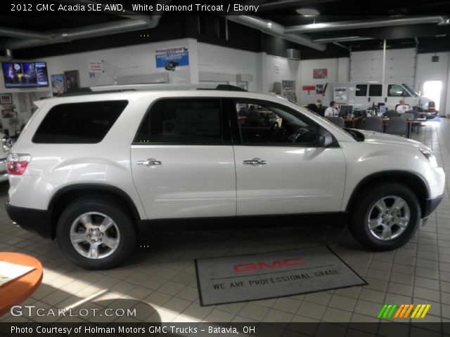 2012 GMC Acadia SLE AWD in White Diamond Tricoat